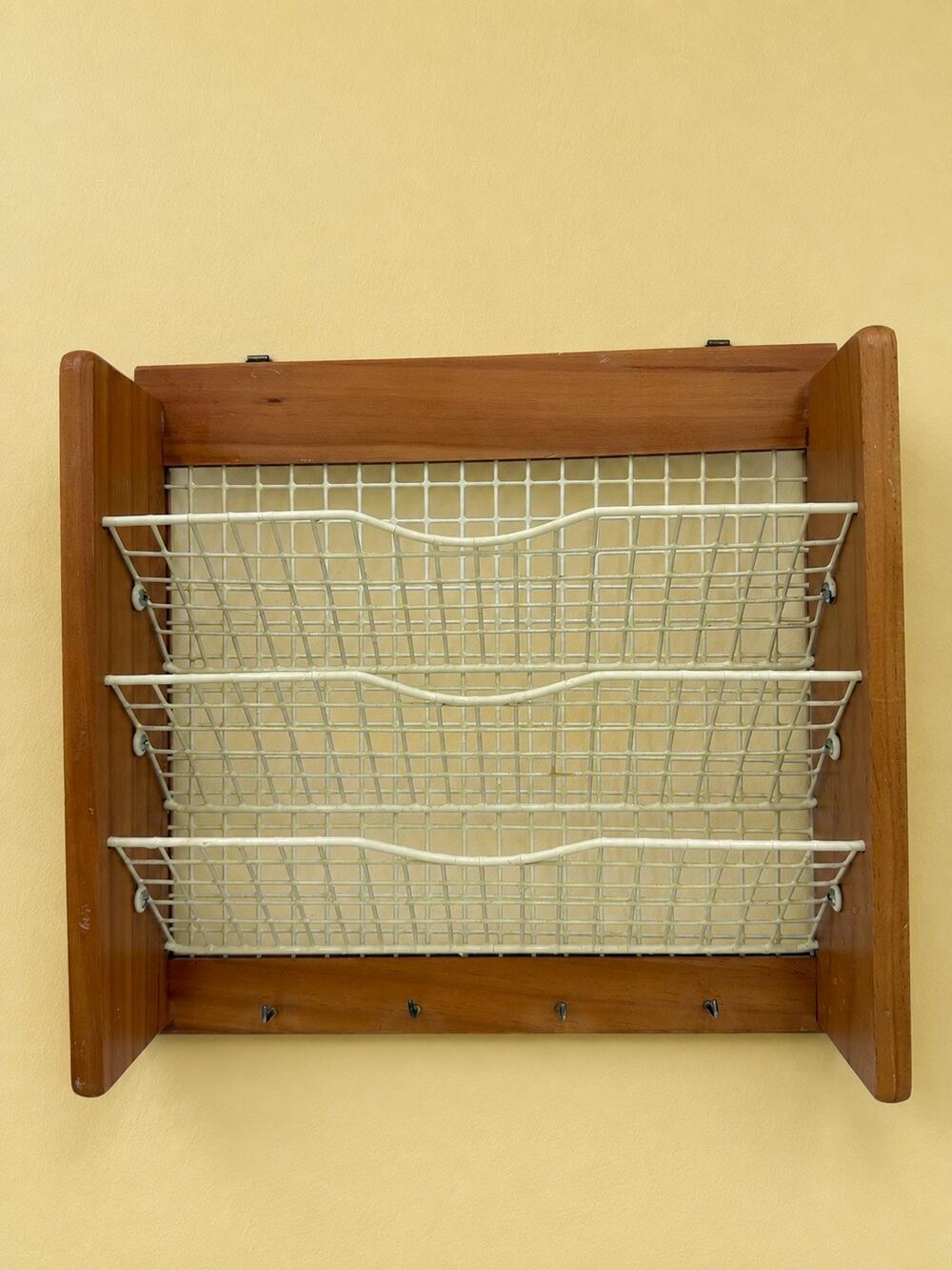 1980's Scandanavian Post Modern Wall Mail Holder